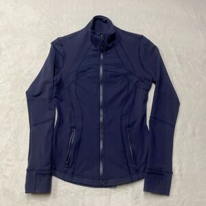 Lululemon Define Jacket Midnight Navy Women's Size 6 Luon Atheleisure Yoga